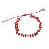 Bracelet perles de corail et argent 925