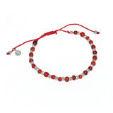 Bracelet perles cornaline et argent 925