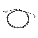Bracelet perles bois et argent 925