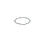 Bague anneau torsadé en argent 925 - Bagues