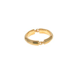 Bague demi-anneau dorée à l’or fin 18k - Bagues