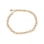 Bracelet de cheville doré maillons