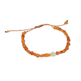 Bracelet perles bois et prehnite