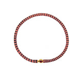 Bracelet MALI doré et rubis