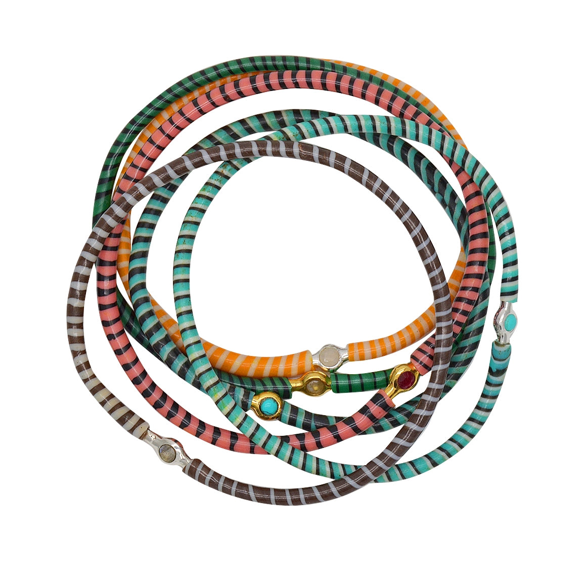 Bracelet MALI doré et labradorite