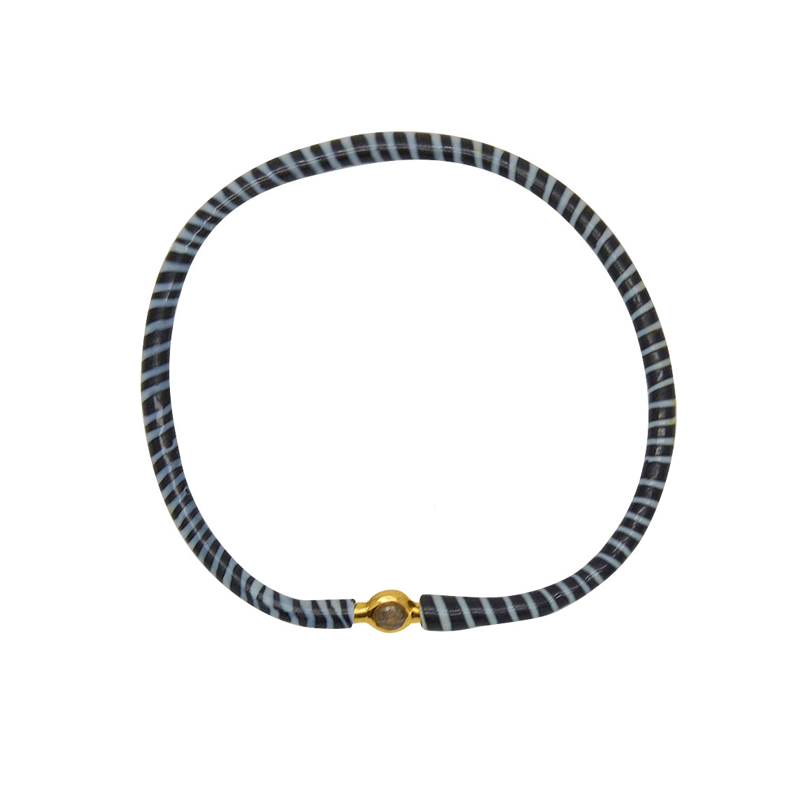Bracelet MALI doré et labradorite