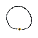 Bracelet MALI doré et onyx noire