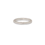 Bague anneau simple brossé martelée en argent 925 - Bagues