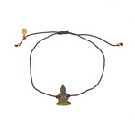 Bracelet marron et bouddha en nacre