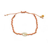 Bracelet cordon et cauri - CORAIL