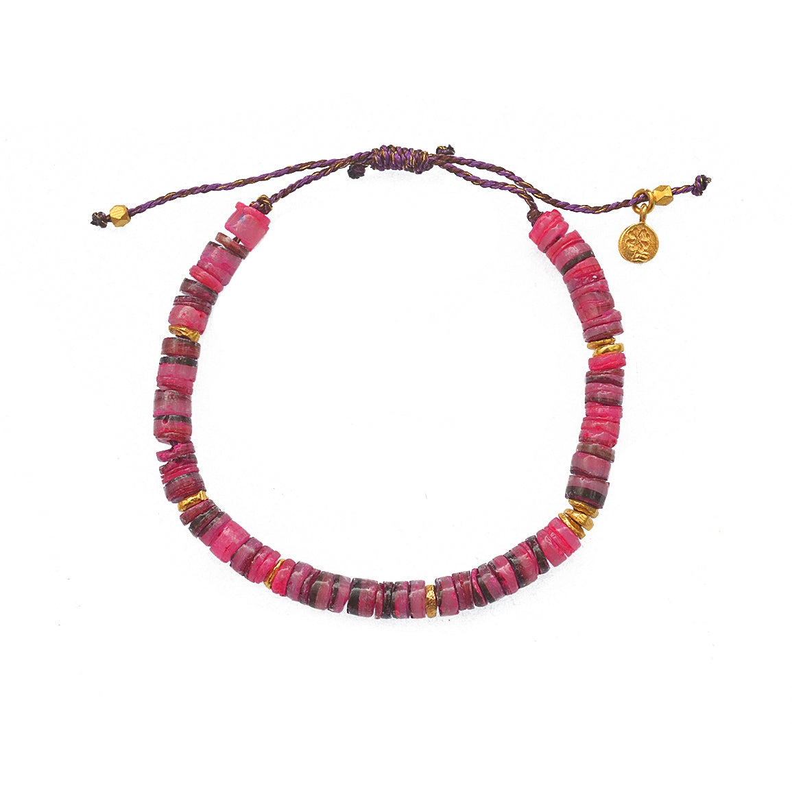 Bracelet cordon et coquillage