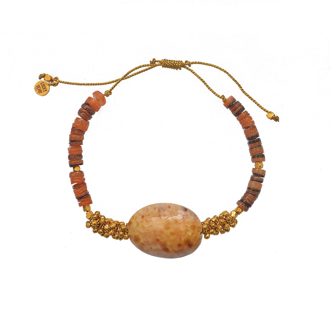 Bracelet cordon coquillage