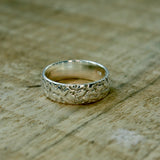 Bague anneau martelé en argent 925 - Bagues