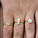 Bague bouddha dorée à l’or fin 18k - Bagues