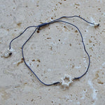 Bracelet fin tressé etoile de David argent 925 et zircons