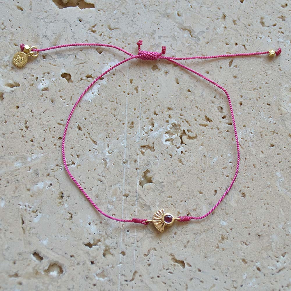 Bracelet tressé et pierre