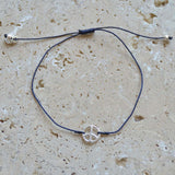 Bracelet tressé peace argent 925