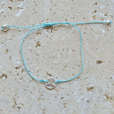 Bracelet tressé peace argent 925