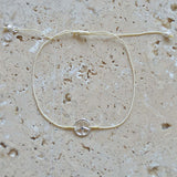 Bracelet tressé peace argent 925