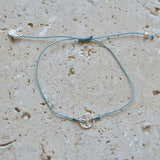 Bracelet tressé peace argent 925
