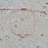 Bracelet tressé peace argent 925