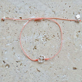 Bracelet tressé peace argent 925