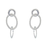 Boucles argent 925 anneaux martelés