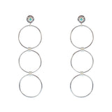 Boucles argent 925 anneaux soleil et turquoise
