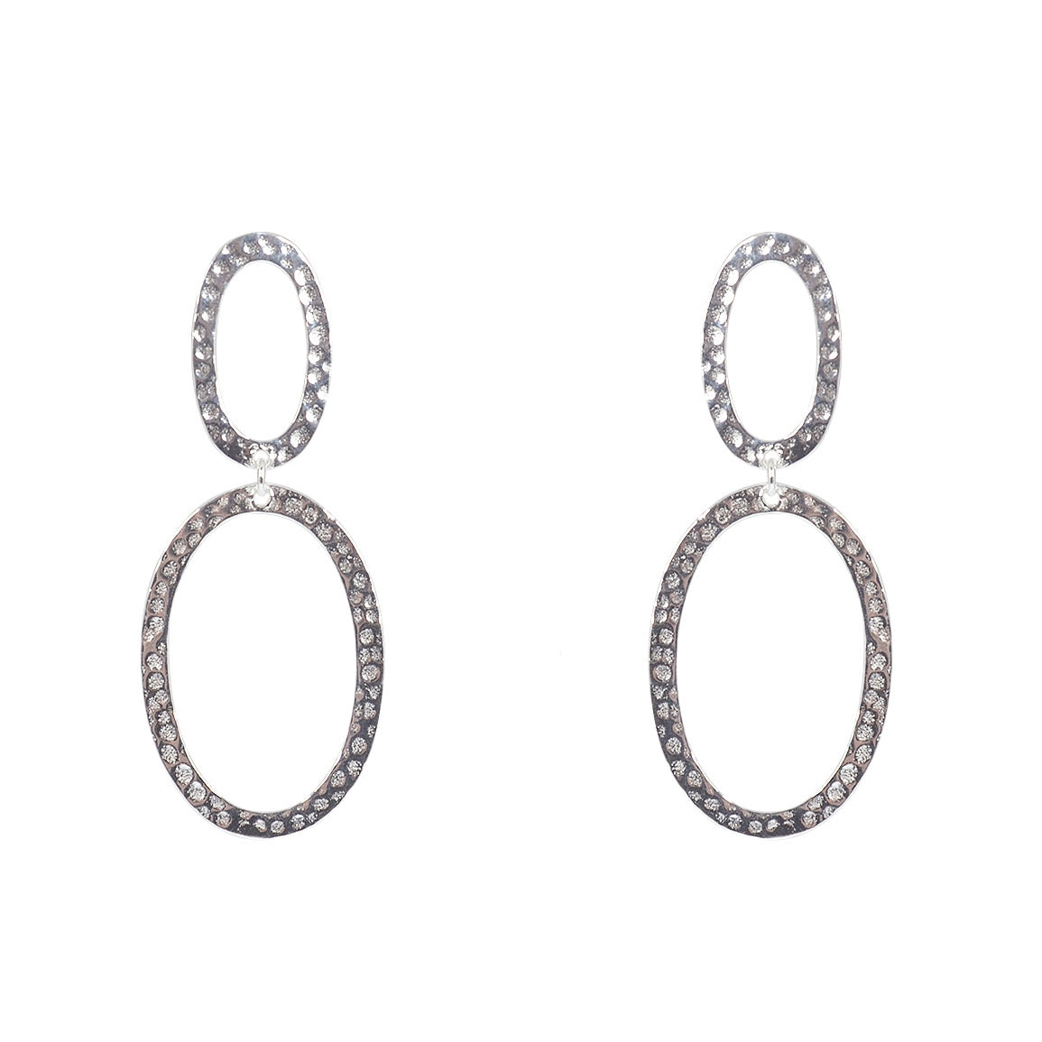 Boucles argent 925 martelées