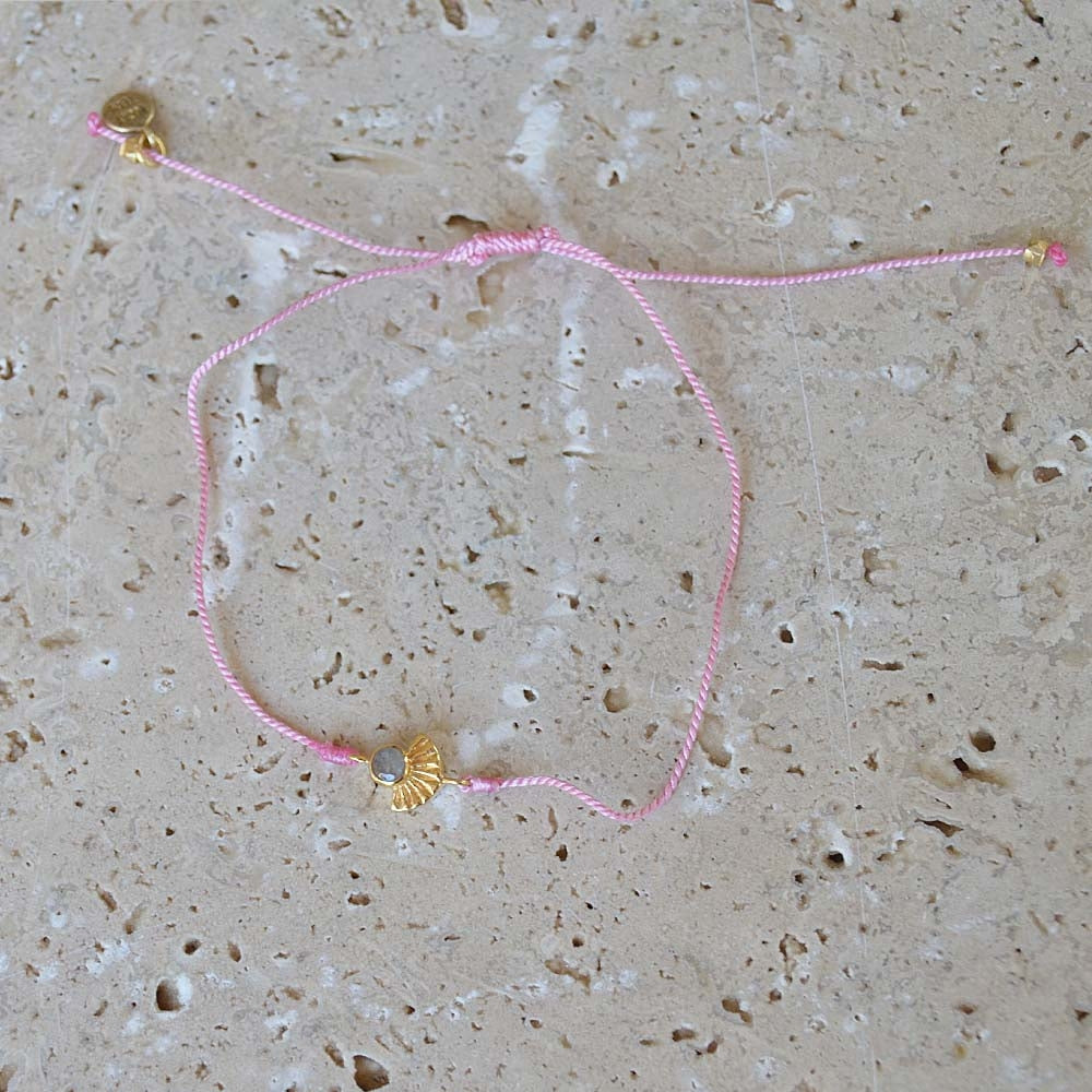 Bracelet tressé et pierre