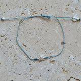 Bracelet tressé argent 925 et zircon