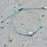 Bracelet tressé coloré sainte marie argent 925 - TURQUOISE