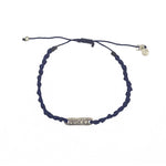 Bracelet cordon et plaque Love / Lucky argent 925