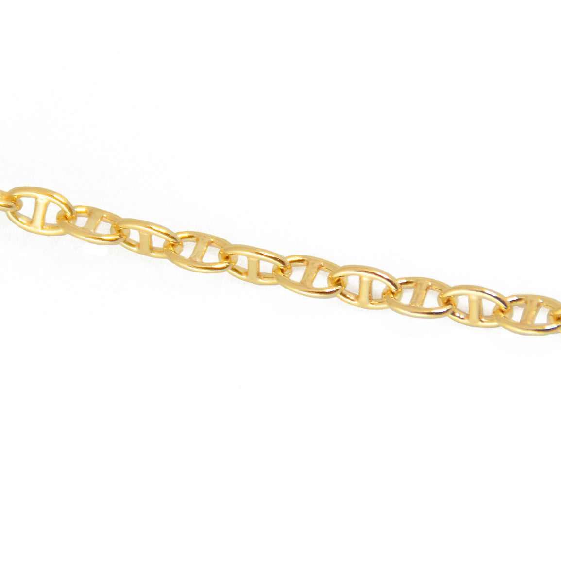 Collier doré maille marine ronde