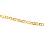 Collier doré maille marine ronde