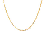 Collier doré maille marine ronde - 38CM
