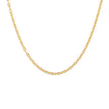 Collier doré maille marine ronde - 38CM