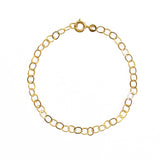 Bracelet doré maille ovale