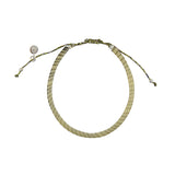 Bracelet mali sur cordon - BEIGE