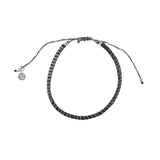 Bracelet mali sur cordon - NOIR & BLANC