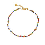 Bracelet perles miyuki et fil multicolore