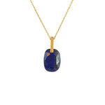 Collier doré grand pierre naturelle - LAPIS