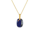 Collier doré grand pierre naturelle - LAPIS