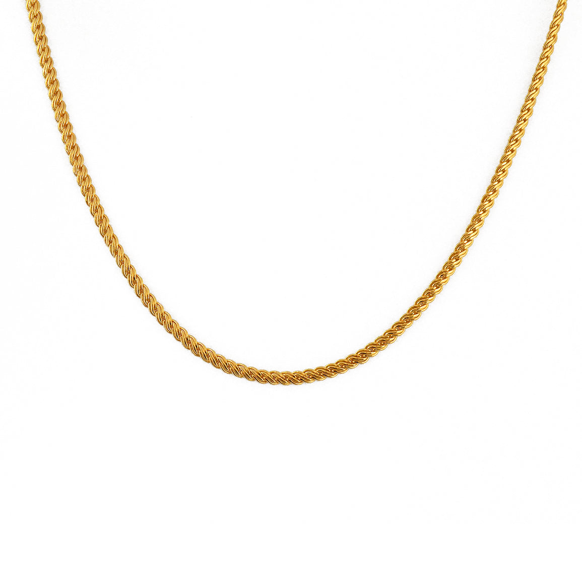 Collier doré maille anglaise