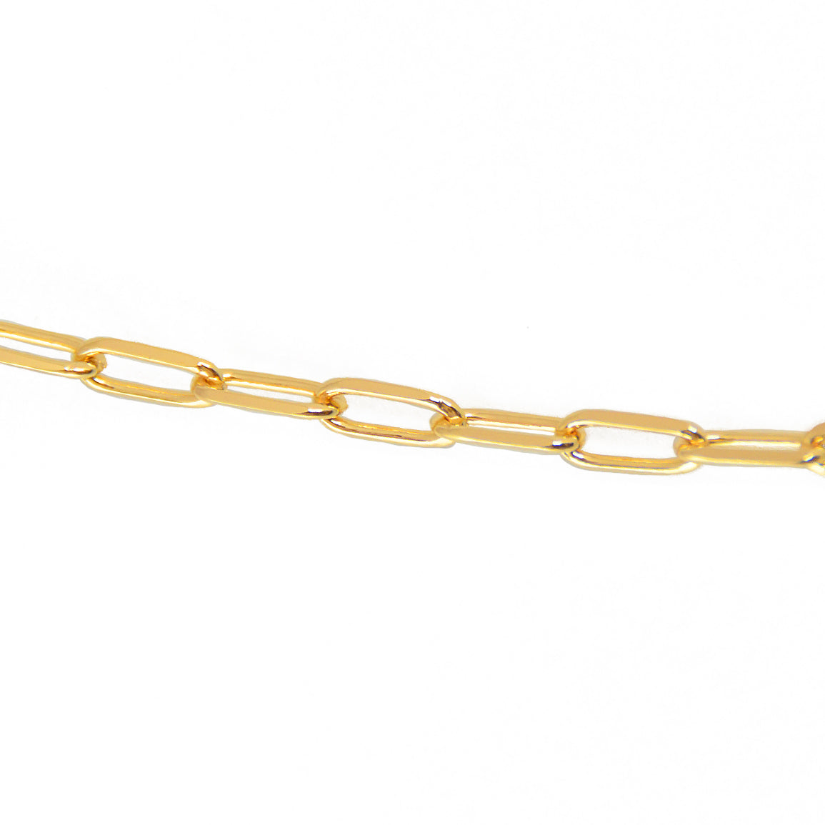 Collier doré maille rectangle