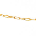 Collier doré maille rectangle