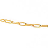 Collier doré maille rectangle