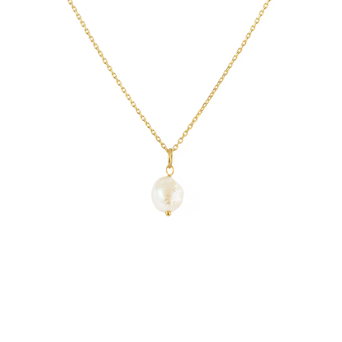 Collier doré grande perle de culture