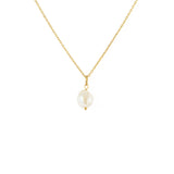 Collier doré grande perle de culture