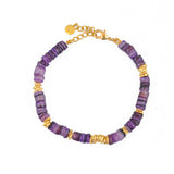 Bracelet boracay coquillage coloré - VIOLET